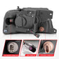 ANZO 2004-2008 Ford  F-150 Projector Headlights w/ Light Bar Black Housing 111541