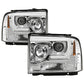 Spyder Platinum Ford F250/350/450 05-07 High-Power LED Module Proj. Headlights-Chrome (PRO-YD-FS05V2 5087904