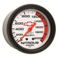 AutoMeter Gauge Nitrous Pressure 2-5/8in. 2000PSI Mechanical Chevy Red Bowtie White 5828-00406