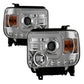 Spyder GMC Sierra 14-16 Projector Headlights Light Bar DRL Chrm PRO-YD-GS14V2-LBDRL-C 5080868