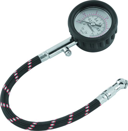 BikeMaster Tire Pressure Gauge/Hose 15 PSI 151503