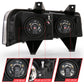 ANZO 2003-2017 Chevy Express Crystal Headlight Black 111474