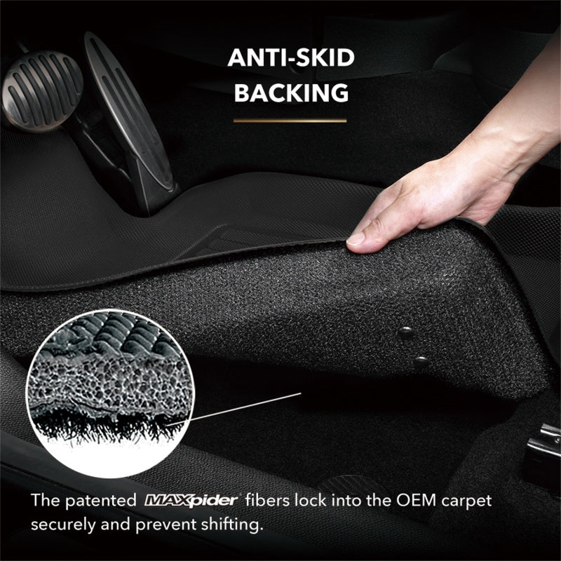 3D MAXpider 2011-2013 Mini Countryman Kagu 2nd Row Floormats - Black L1MN00621509