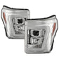 Spyder Ford F250/350/450 11-16 V2 High-Power LED Headlights-White Light Bar-Chrome PRO-YD-FS11V2PL-C 5087881