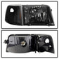 SPYDER Xtune Ford Ranger 93-97 Crystal Headlights w/ Corner Lights 4pcs Sets Black HD-JH-FR93-SET-BK 9029363
