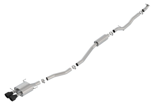 Borla 17-19 Honda Civic SI 1.5L Turbo MT S-Type 2.75in Cat-Back Exhaust Ceramic Black Tip 140777CB