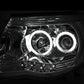 Anzo 2005-2011 Toyota Tacoma Projector Headlights w/ Halos Chrome