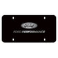 Ford Racing Black Stainless Steel Marque Plate M-1828-LB