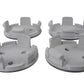 Ford Racing Ford Car Black & Chrome Wheel Center Cap Kit - Satin M-1096K-BCS