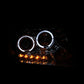 Anzo 2004-2008 Ford F-150 Projector Headlights w/ Halo and LED Chrome G2