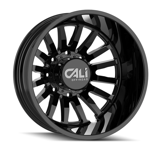 Cali Off-Road 9110D Summit Dually 22x8.25 / 8x165.1 BP / -232mm Offset / 121.3mm Hub Gls Blk Wheel 9110D-22881GBR232