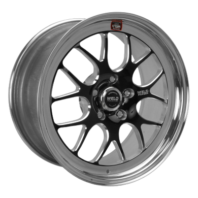 Weld S77 18x5 / 5x4.5 BP / 2.1in. BS Black Wheel (High Pad) - Non-Beadlock