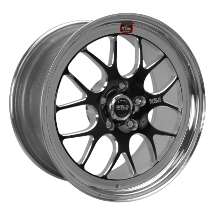 Weld S77 18x8 / 5x120mm BP / 5.1in. BS Black Wheel (High Pad) - Non-Beadlock