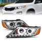 Anzo 2011-2013 Kia Sorento Projector Headlights w/ Halo Chrome (CCFL)