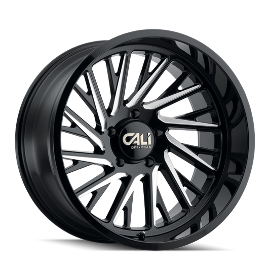 Cali Off-Road 9114 Purge 20x10 / 8x170 BP / -25mm Offset / 125.2mm Hub Gloss Black Milled Wheel 9114-2170BM