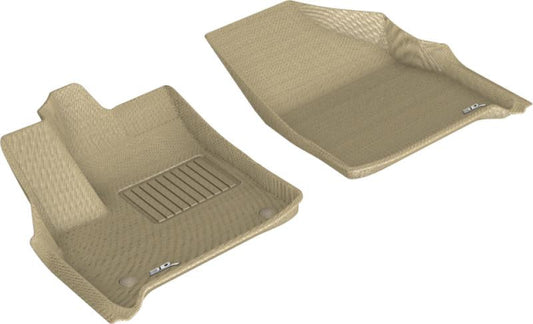 3D MAXpider 2018-2020 Chevrolet Traverse Kagu 1st Row Floormat - Tan L1CH08611502