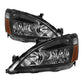 SPYDER Xtune Honda Accord 03-07 Amber Crystal Headlights Black HD-JH-HA03-AM-BK 5014351