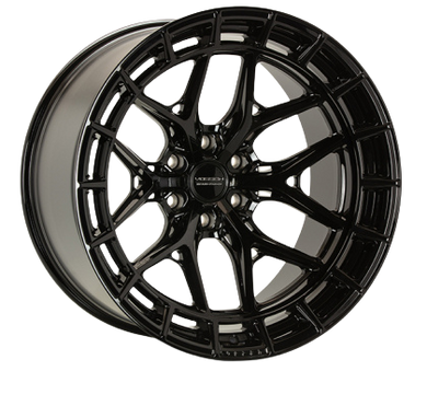 Vossen HFX-1 22x10 / 8x180 / ET-18 / Super Deep / 124.3 CB - Gloss Black Wheel