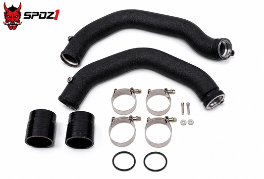SPDZ1 Aluminum Charge Pipe Upgrade Kit | BMW M3, M4 & M2 Competition S55 | F80 F82 F83 F87 | 2015-2020 | Black