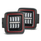 AlphaRex 18-23 Jeep Wrangler JL NOVA Prismatic LED Taillights Black-Red 602020 *Discontinued