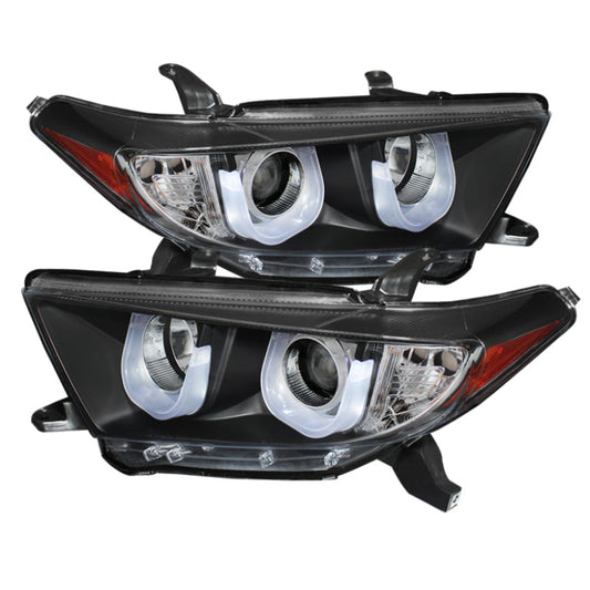 Spyder Toyota Highlander 11-13 Projector Headlights 3D DRL Blk PRO-YD-THLAN11-3DDRL-BK 5075055
