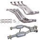 BBK 86-93 Ford Mustang 1-3/4 Long Tube 351 Swap Headers w/High Flow Catted X-Pipe (Silver Ceramic) 15693