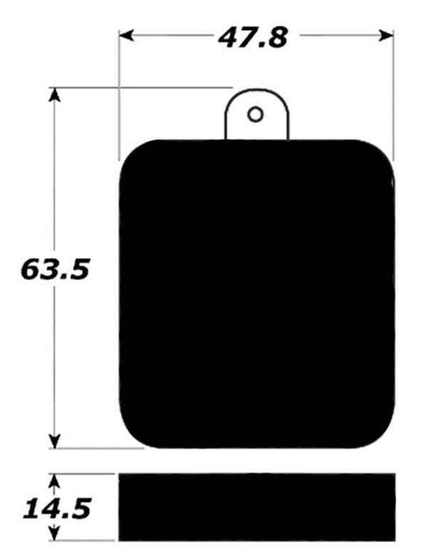 Porterfield Brake Pads for 1961 JAGUAR MK II
