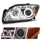 Anzo 2005-2010 Scion Tc Projector Headlights w/ Halo Chrome (CCFL)
