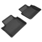 3D MAXpider 2017-2019 Porsche Panamera Kagu 2nd Row Floormats - Black L1PO01721509