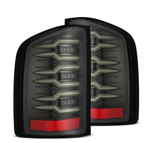 AlphaRex 07-13 Chevrolet Silverado 1500 (Ex. Hybrid Models) LUXX-Series LED Tail Lights Alpha-Black 620090 *Discontinued