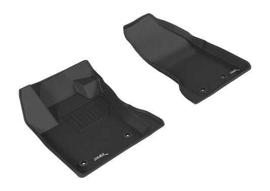 3D MAXpider 2015-2020 Jeep Renegade Kagu 1st Row Floormat - Black L1JP01311509