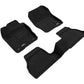 3D MAXpider 12-18 Ford Focus Elegant Floor Mat- Black 1St Row 2Nd Row L1FR02904709