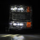 AlphaRex 04-15 Chevy 1500HD NOVA-Series LED Proj Headlights Chrome w/Activ Light/Seq Signal & SB DRL 880240 *Discontinued