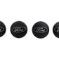Ford Racing Car Black and Chrome Wheel Cap M-1096K-BCC