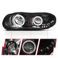 Anzo 1998-2002 Chevrolet Camaro Projector Headlights w/ Halo Black