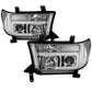 Spyder 07-13 Toyota Tundra V2 Light Bar DRL Projector Headlights - Chrome (PRO-YD-TTU07V2-LB-C) 5084651