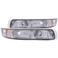Anzo 1999-2002 Chevrolet Silverado 1500 Euro Parking Lights Chrome w/ Amber