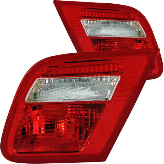 Anzo 2000-2003 BMW 3 Series E46 Tail lights Red/Clear - Inner