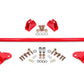 BMR Suspension BMR 15-23 Ford S550 Mustang Shock Mount Kit - Red SM762R