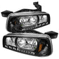 SPYDER Xtune Dodge Charger 06-10 1Pc LED Crystal Headlights Black HD-ON-DCH05-1PC-LED-BK 5017635