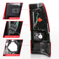 ANZO 1999-2002 Chevy Silverado 1500 LED Taillights Plank Style Chrome With Red/Clear Lens 311326