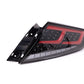 OLM Spec-AR LED Taillights (Clear Lens/Black Base/Red Bar) - 2022+ WRX