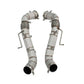 304 Stainless Performance Race Down Pipes for McLaren 570S 570GT