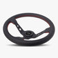 The Daytona | Black Leather | Black Spoke | Red Stitch