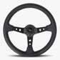 The Daytona | Black Leather | Black Spoke | White Stitch