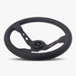 The Daytona | Black Perforated Leather | Black Spoke | Black Stitch