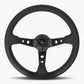 The Daytona | Black Perforated Leather | Black Spoke | Bavarian Stitch
