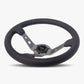 The Daytona | Black Leather | Graphite Spoke | Black Stitch