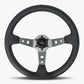 The Daytona | Black Leather | Graphite Spoke | Black Stitch