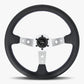 The Daytona | Black Leather | Silver Spoke | Bavarian Stitch